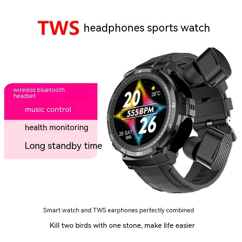 Smart Watch with Bluetooth Earpods